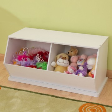 Mobilă albă pentru jucării Teddy